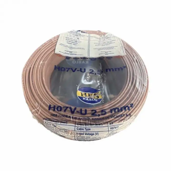 Hes 2.5 nya kahverengi kablo 100 metre