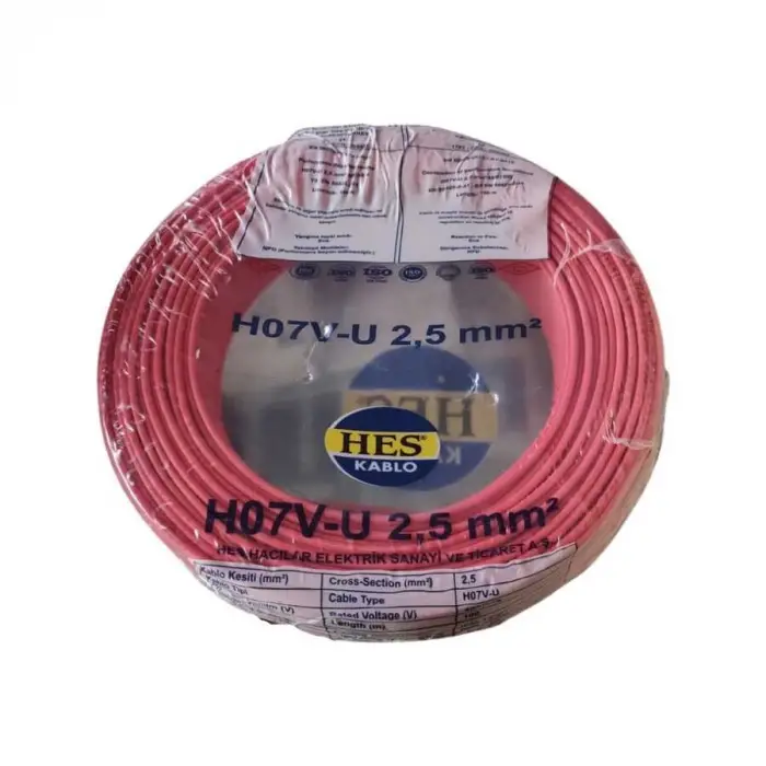 Hes 2.5 nya kırmızı kablo 100 metre