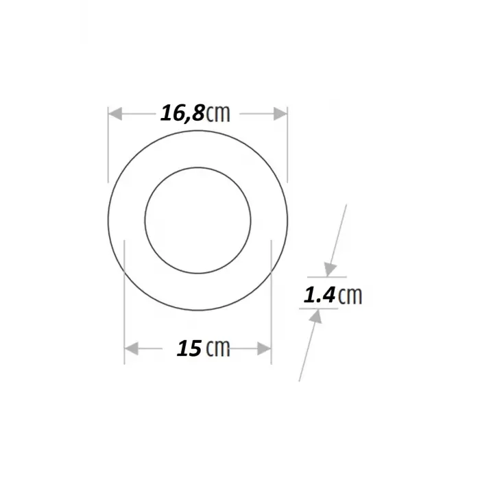 Horoz 12w Slim Kasa Led Spot Günışığı
