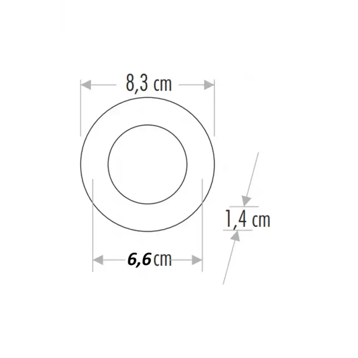 Horoz 3w Slim Kasa Led Spot Beyaz Işık 6400K