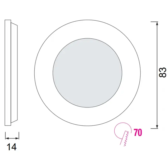 Horoz 3w Slim Kasa Led Spot Günışığı 2700k