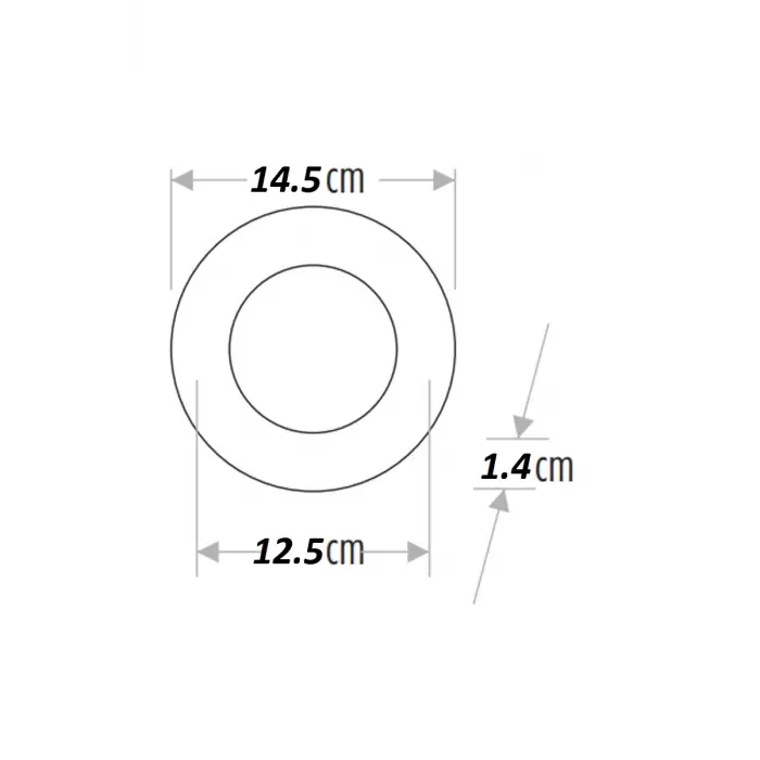 Horoz 9w Slim Kasa Led Spot Beyaz Işık