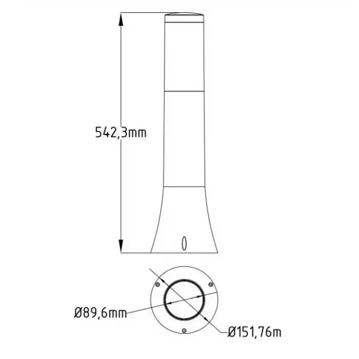 Horoz Orkide 2 Beyaz Renk Plastik Bahçe Aydınlatma E27 Duylu
