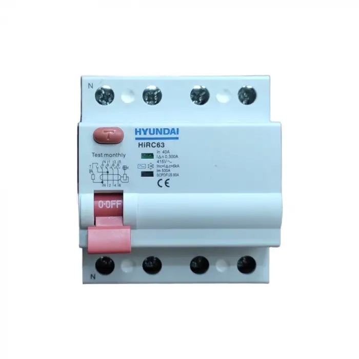 Hyundai 4p 40a 300ma kaçak akım koruma rolesi