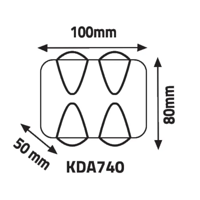 KDA740 Merkür Led Aplik Günışığı 4W 3000K