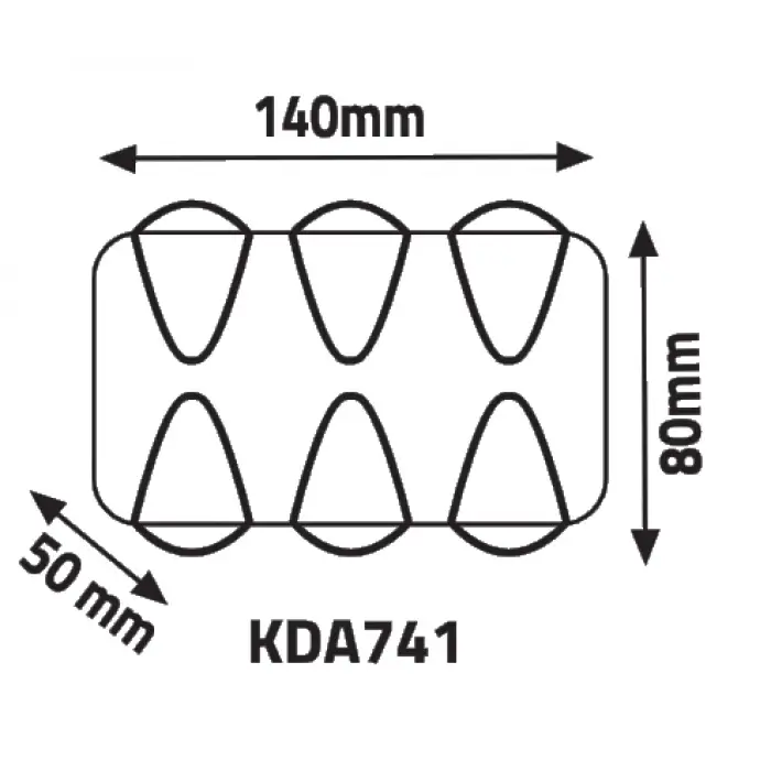 KDA741Merkür Led Aplik Günışığı 6W 3000K
