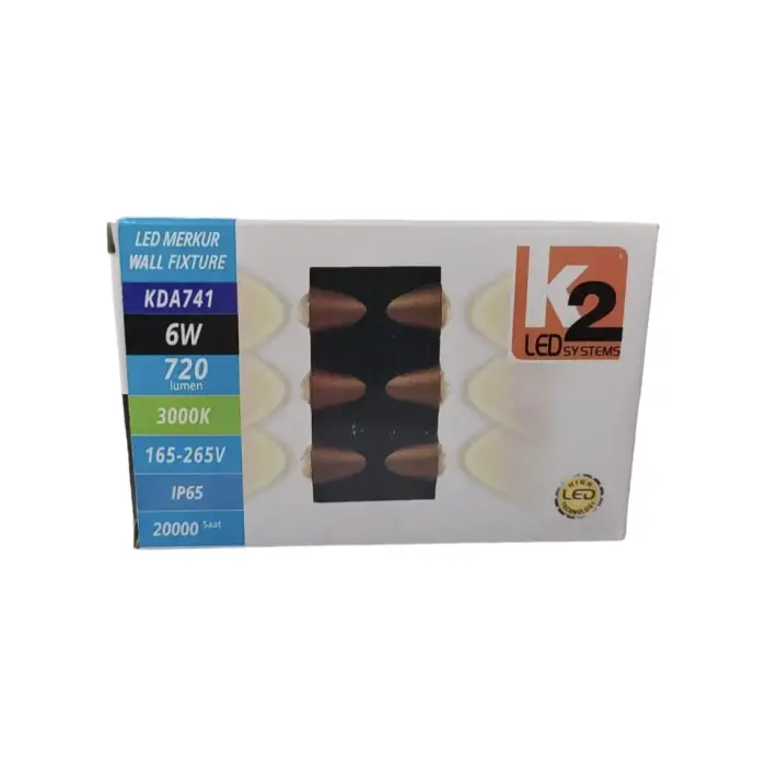 KDA741Merkür Led Aplik Günışığı 6W 3000K