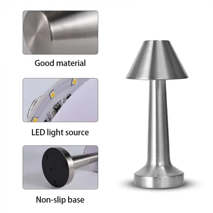 KML108 3 Fonksiyonlu Şarjlı Masa Lambası 2700K 4500K 6500K