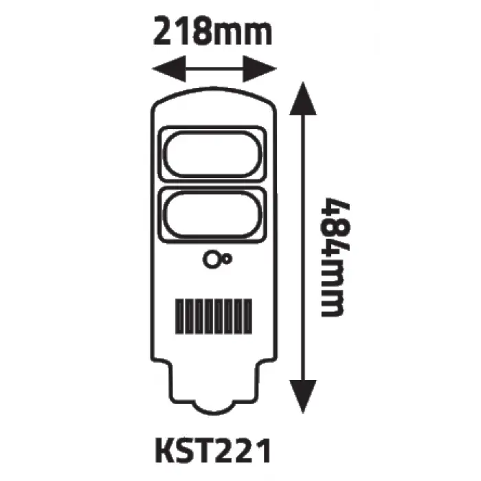 KST221 Çiğdem 100W Ledli Solar Sokak Armatürü