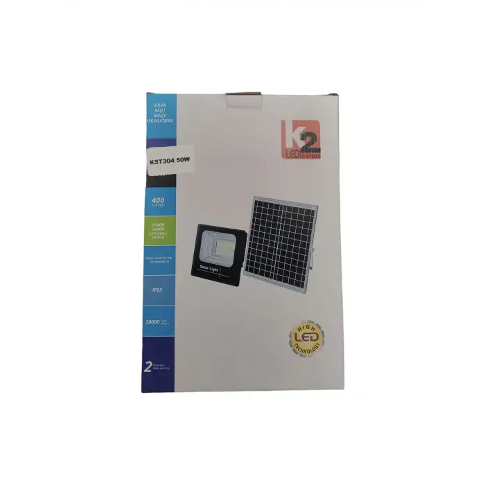 KST304 Karayel 50W Solar Projektör Beyaz