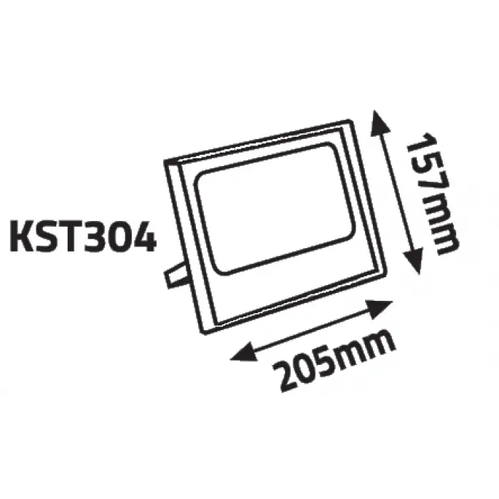 KST304 Karayel 50W Solar Projektör Beyaz