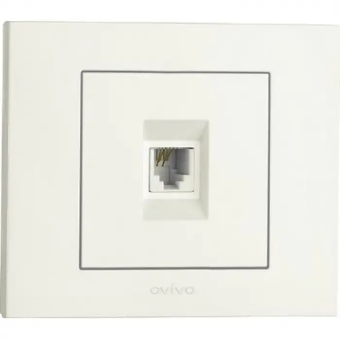 Ovivo Grano Beyaz Rj11 Nümeris Telefon Prizi