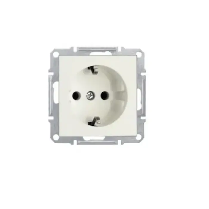 OVİVO Grano Beyaz Topraklı Priz (Çerçevesiz)