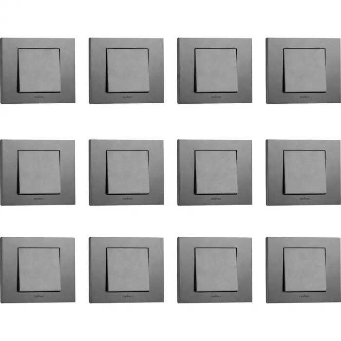 Ovivo Grano Füme Anahtar Çerçeveli 12 ADET