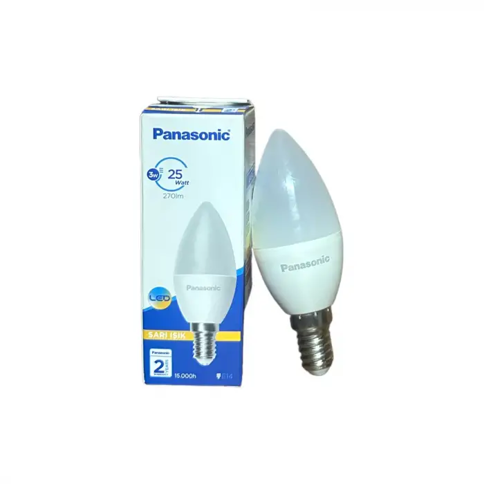 Panasonic 3w E14 2700k Sarı Işık Led Ampul
