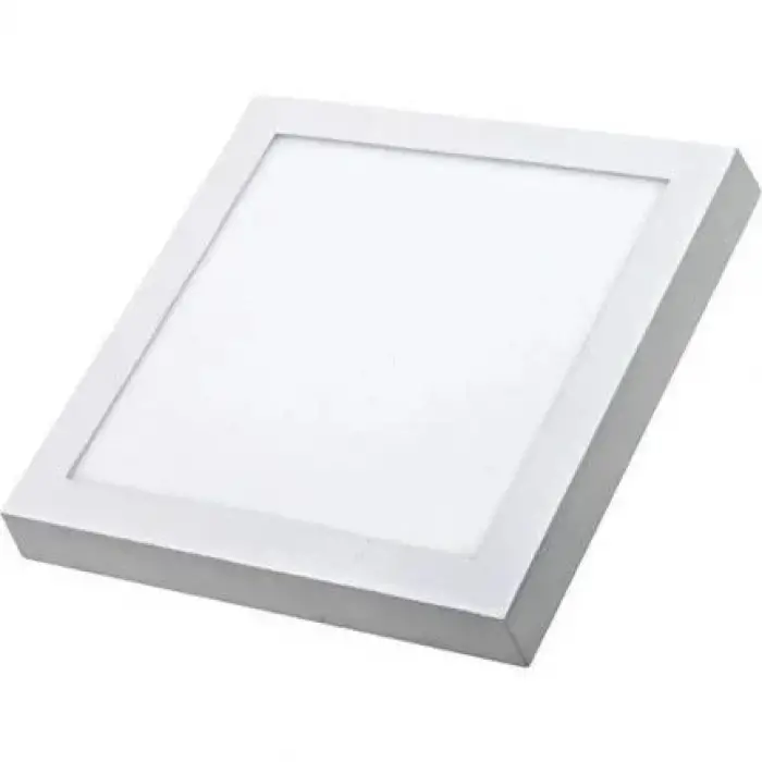 Venso Beyaz Kasa 18 Watt 3500K Kare Sıva Üstü LED Panel VN1201