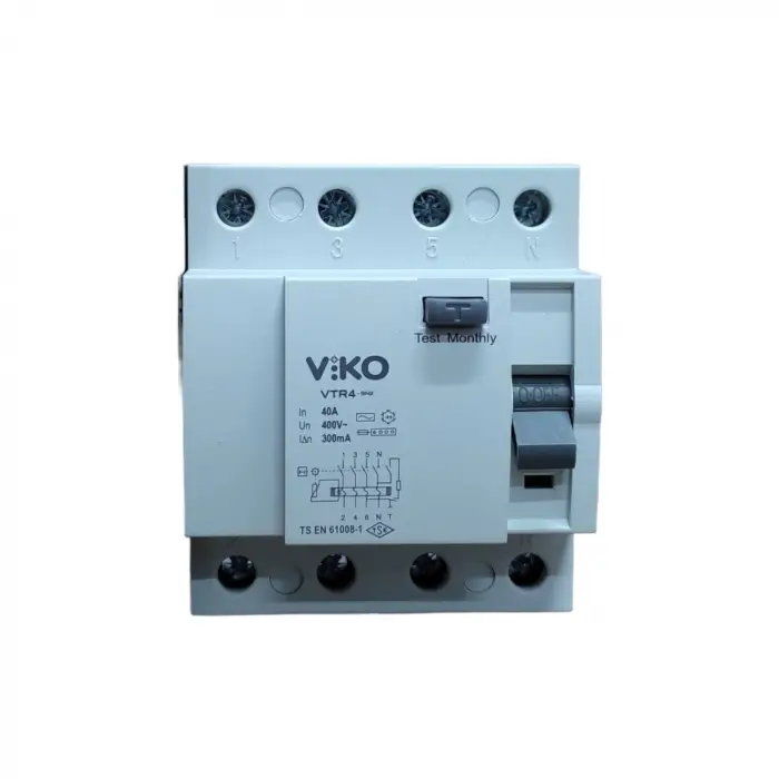 Viko 4p 40a 30ma kaçak akım koruma rolesi