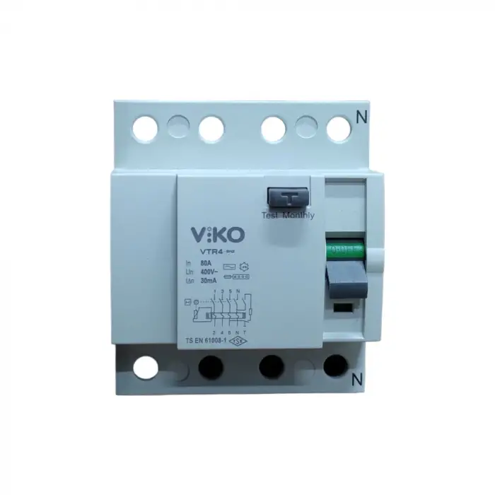 Viko 4p 80a 30ma kaçak akım koruma rolesi