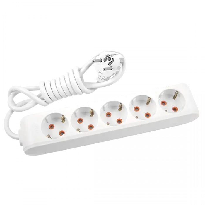Viko 90113505 Multi-Let Beşli Priz Topraklı Kablolu Çocuk Korumalı 5 Mt