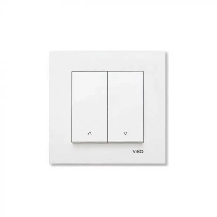 Viko Karre Beyaz Jaluzi Anahtarı Çerçeve Dahil