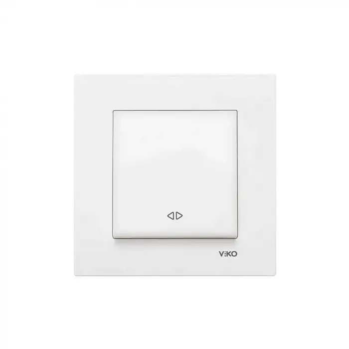 Viko Karre Beyaz Permütatör Ara Vavien Anahtarı Çerçeve Dahil