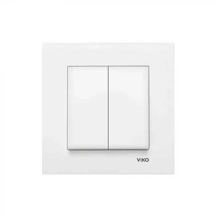 Viko Karre Beyaz Komütatör Çerçeve Dahil