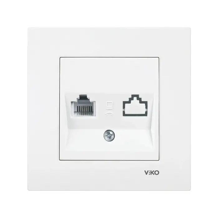 Viko Karre/Meridian Jaksız Tekli Nümeris Prizi Mekanizma Beyaz 90967073