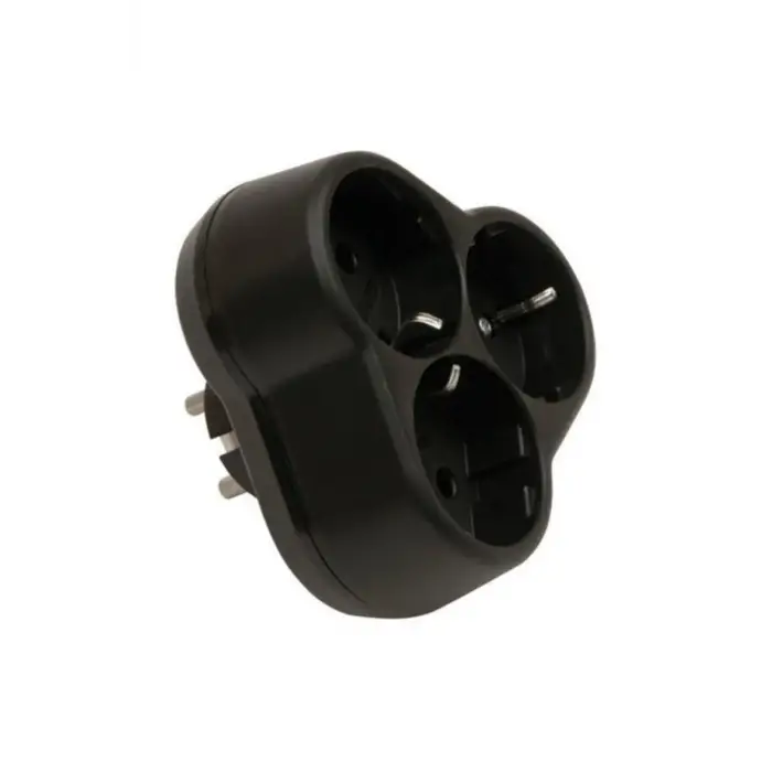 Viko Siyah 3Lü Yonca Priz