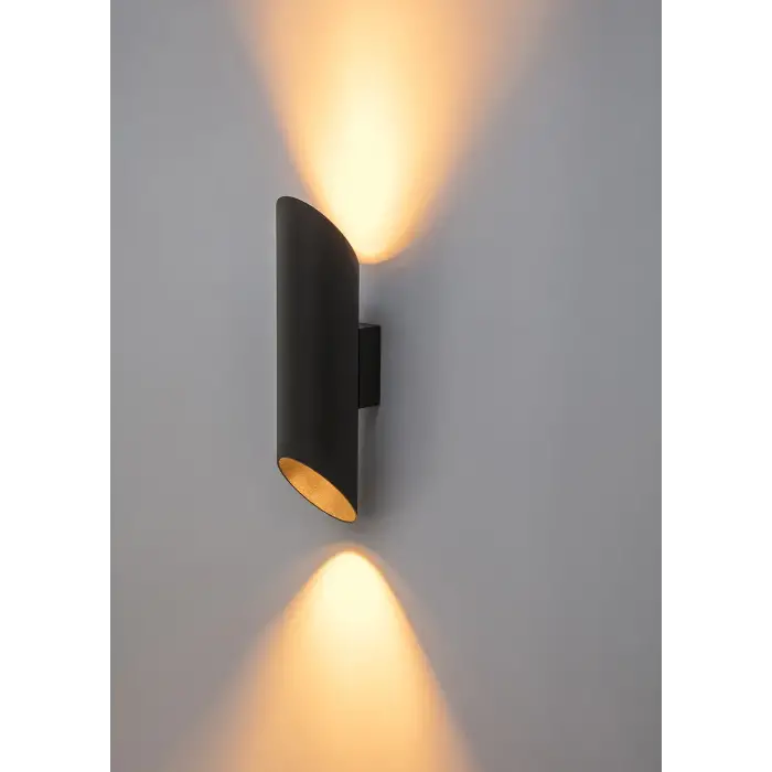 Vorsi Yaprak Aplik Siyah Elektrostatif 2X  Gu-10 Duylu VRS1012