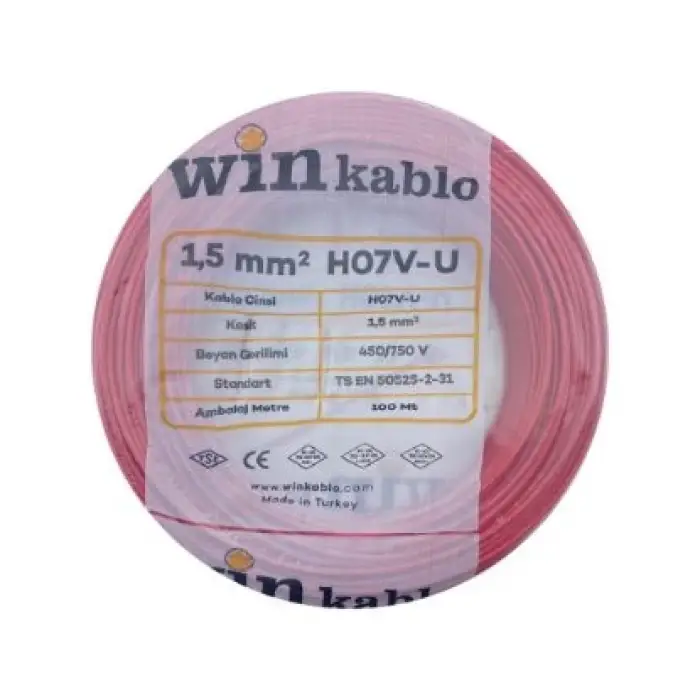 Wın 1.5 Nya Kırmızı Kablo 100 Metre