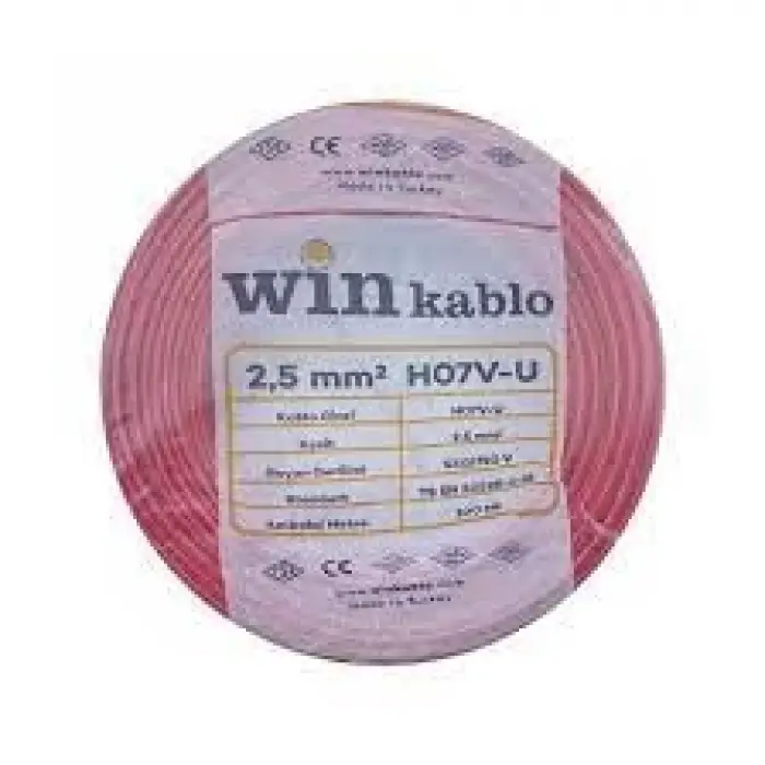 Wın 2.5 Nya Kırmızı Kablo 100 Metre