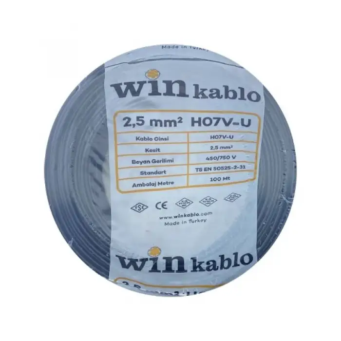 Wın 2.5 Nya Siyah Kablo 100 Metre