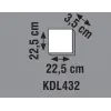 Global K2 KDL432 18W 4000K Ilık Beyaz Sıva Üstü Kare Smd Led Panel