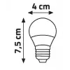 Global K2 KES207 5W E27 A45 6500K Beyaz Top Led Ampul