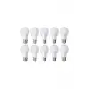 K2 9W Led Ampul E27 Duylu Beyaz Işık 10 Adet