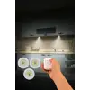 Uzaktan Kumandalı Yapışkanlı Kablosuz Pilli 3lü Spot Lamba Beyaz Işıklı Mutfak Dolap Altı Işığı KKS103