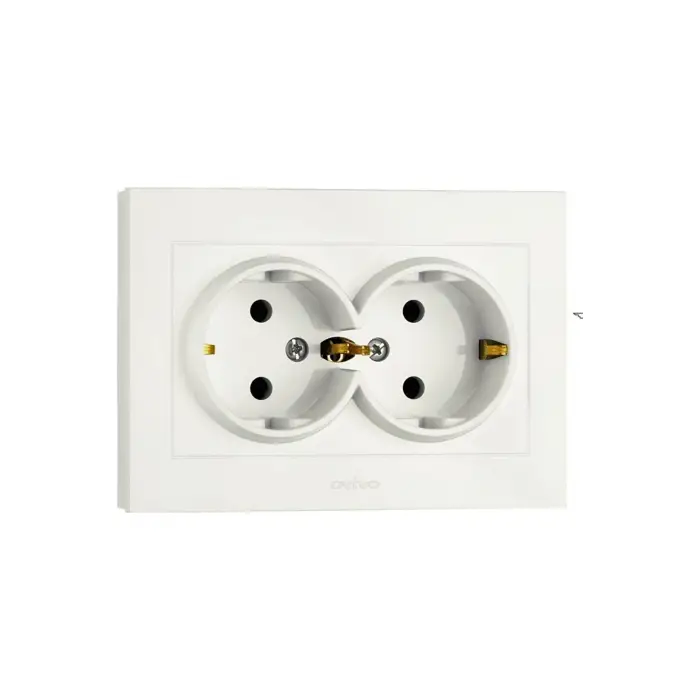 Grano Beyaz İkili Topraklı Priz