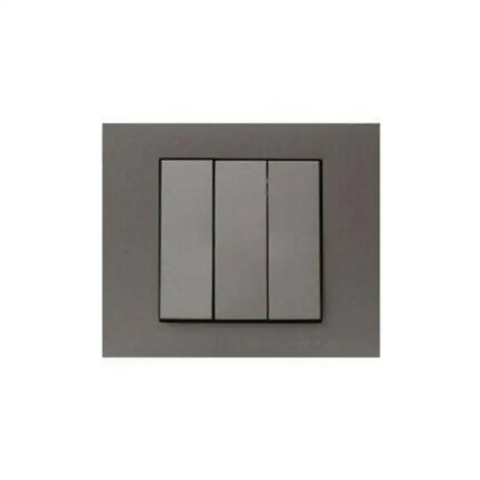 Ovivo Grano Antrasit Üçlü Anahtar Çerçeveli