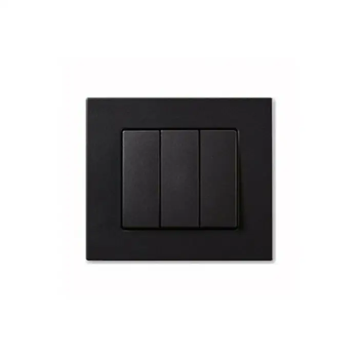 OVİVO GRANO METALİK SİYAH ÜÇLÜ ANAHTAR