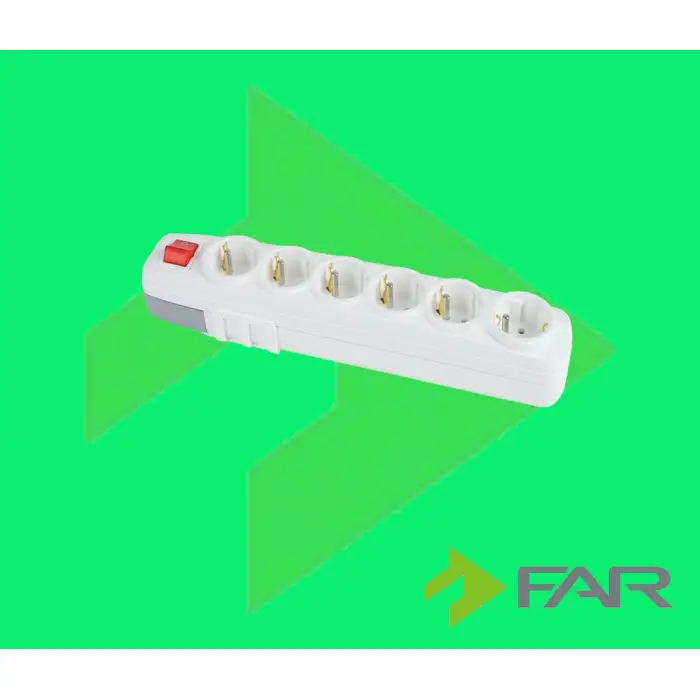 Far 6’lı Anahtarlı Grup Priz Klm