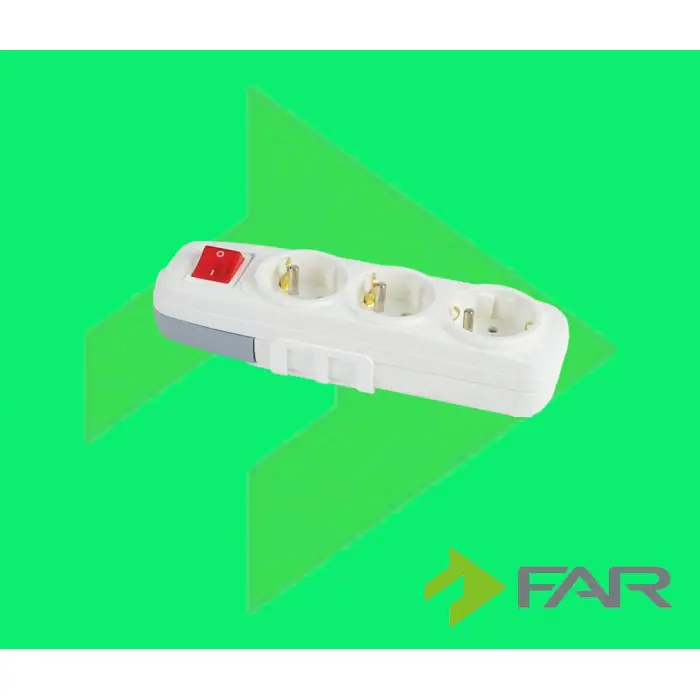 Far 3’lü anahtarlı grup priz klm.