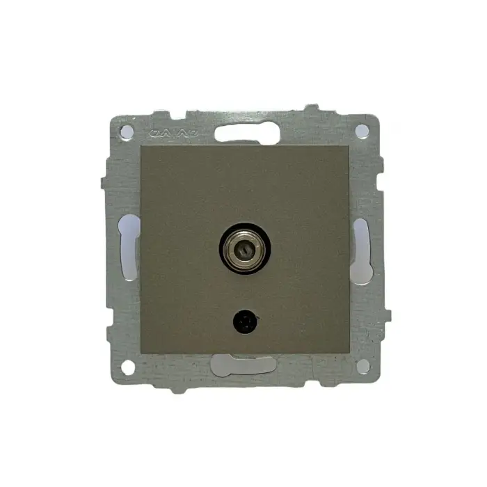 Ovivo Grano Antrasit Uydu Tv Prizi (Çerçevesiz)