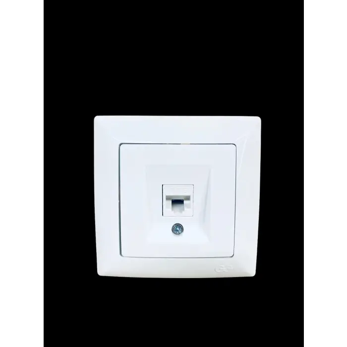 Günsan Visage Beyaz Data Prizi Cat6 + Çerçeve