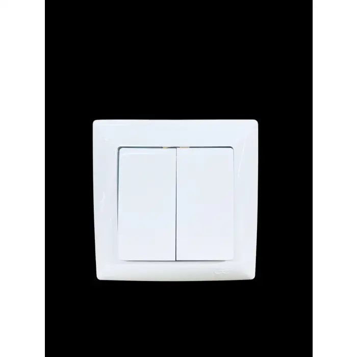 Günsan Visage Beyaz Komütatör + Çerçeve