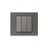 Ovivo Grano Antrasit Üçlü Anahtar Çerçeveli