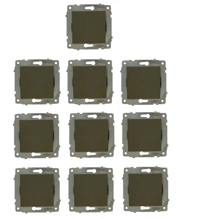 Viralighting Ovivo Grano Antrasit 10lu Anahtar (Çerçevesiz)