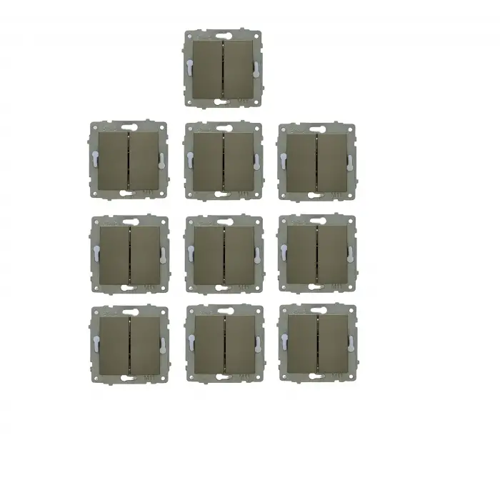 Viralighting Ovivo Grano Antrasit 10lu Komütatör (Çerçevesiz)