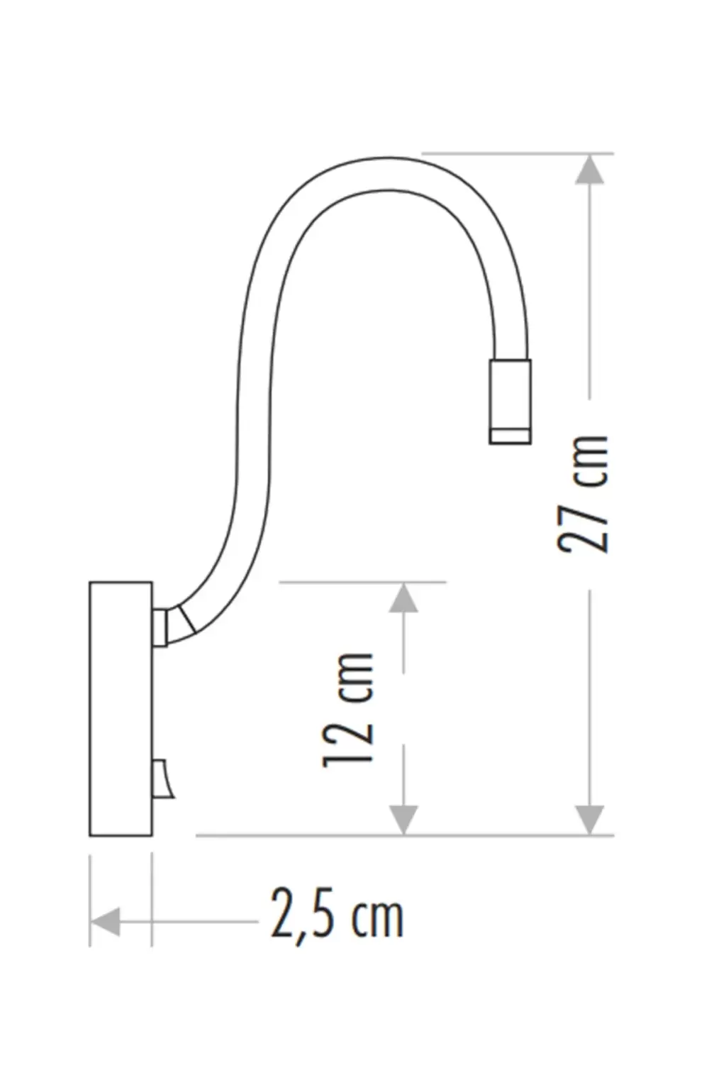 Cata 3W Baykuş Led Aplik Beyaz Kasa Gün Işığı CT-5232