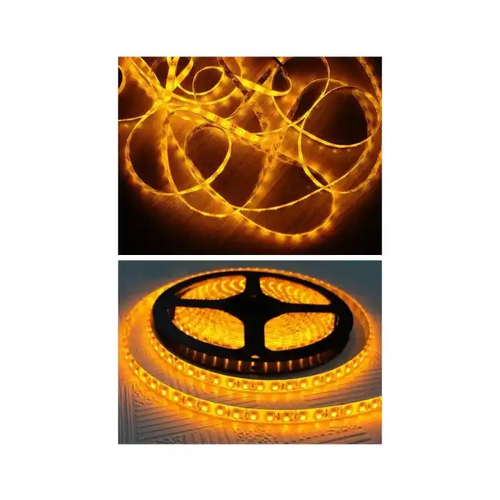 Cata 10 Çipli Şerit Led İç Mekan Amber (5mt) Ct-4485