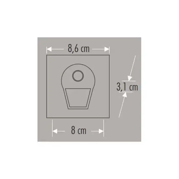 CATA 1w Sensörlü Ledli Koridor Armatürü Beyaz Işık Ct-5170b